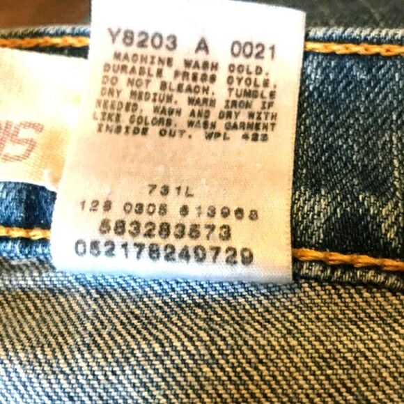 VINTAGE NOUVEAU CAPRIS 515 LEVIS JEANS - Picture 9 of 9